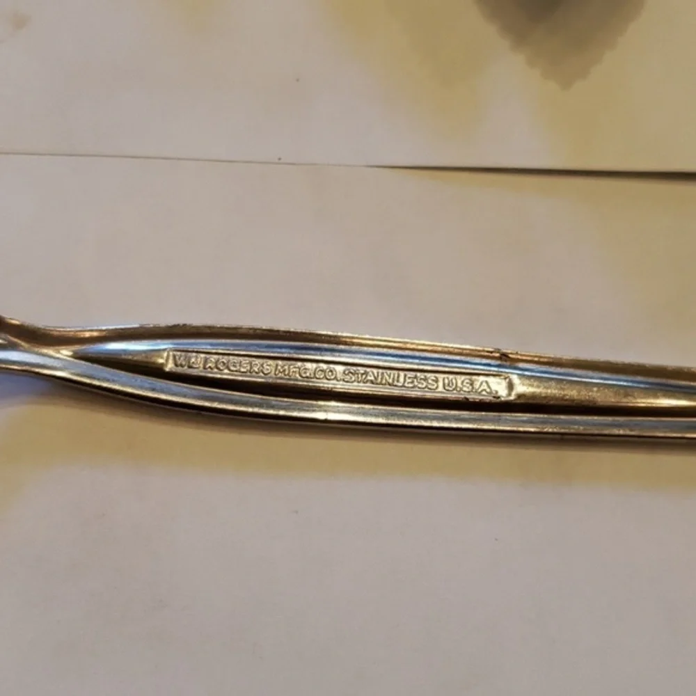 Set 6 Wm Rogers Stainless‎ Fruit Spoons Grapefruit Spoons